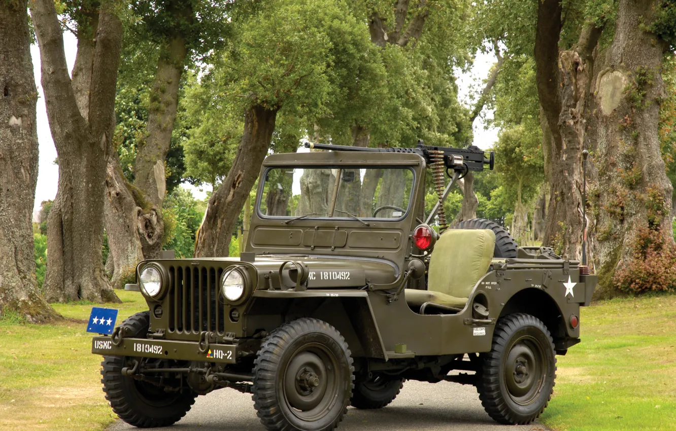 Photo wallpaper Auto, jeep, willys, m38