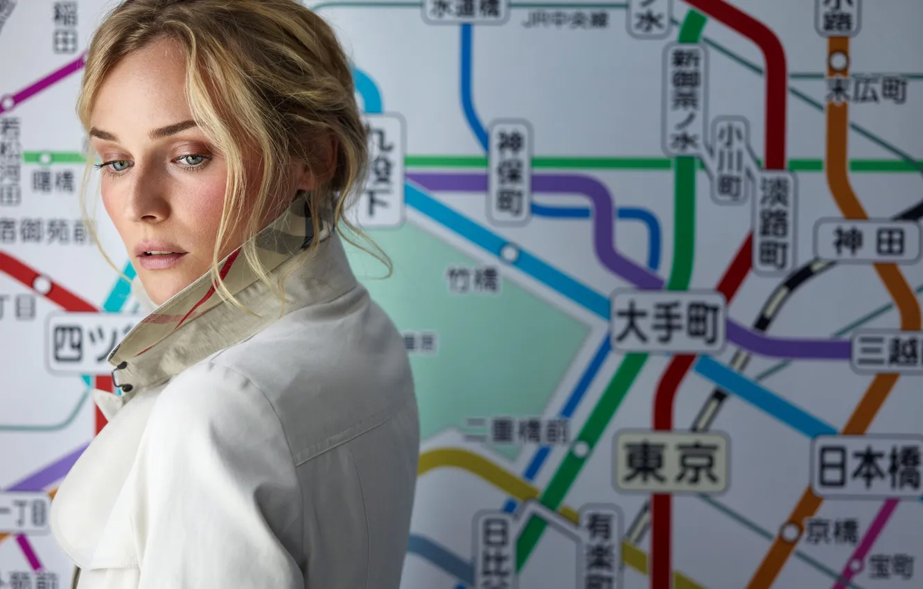 Photo wallpaper actress, blonde, Diane Kruger, Diane Kruger