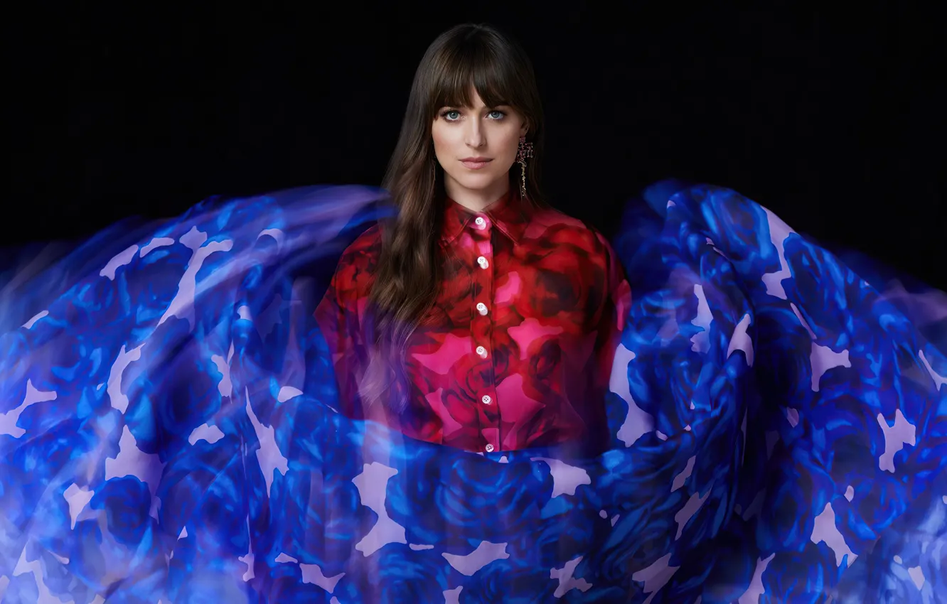 Photo wallpaper look, girl, pose, photo, dress, actress, brunette, beautiful