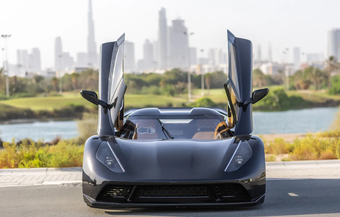 Photo wallpaper supercar, front view, Supercar, 2021, Genty Automobile, Genty Akylone, Genty, Akylone