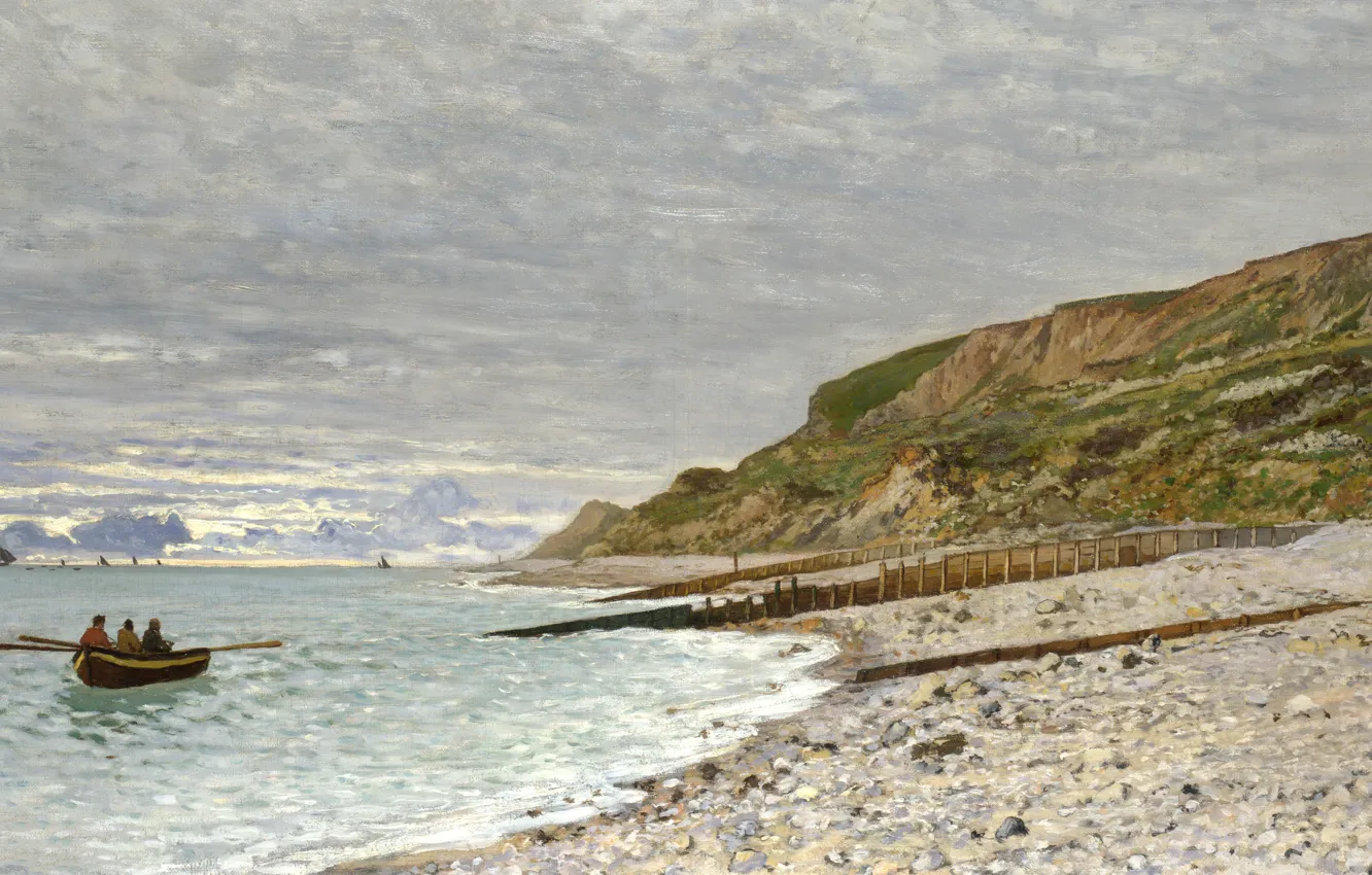 Photo wallpaper landscape, picture, Claude Monet, The Point of Heve, Honfleur
