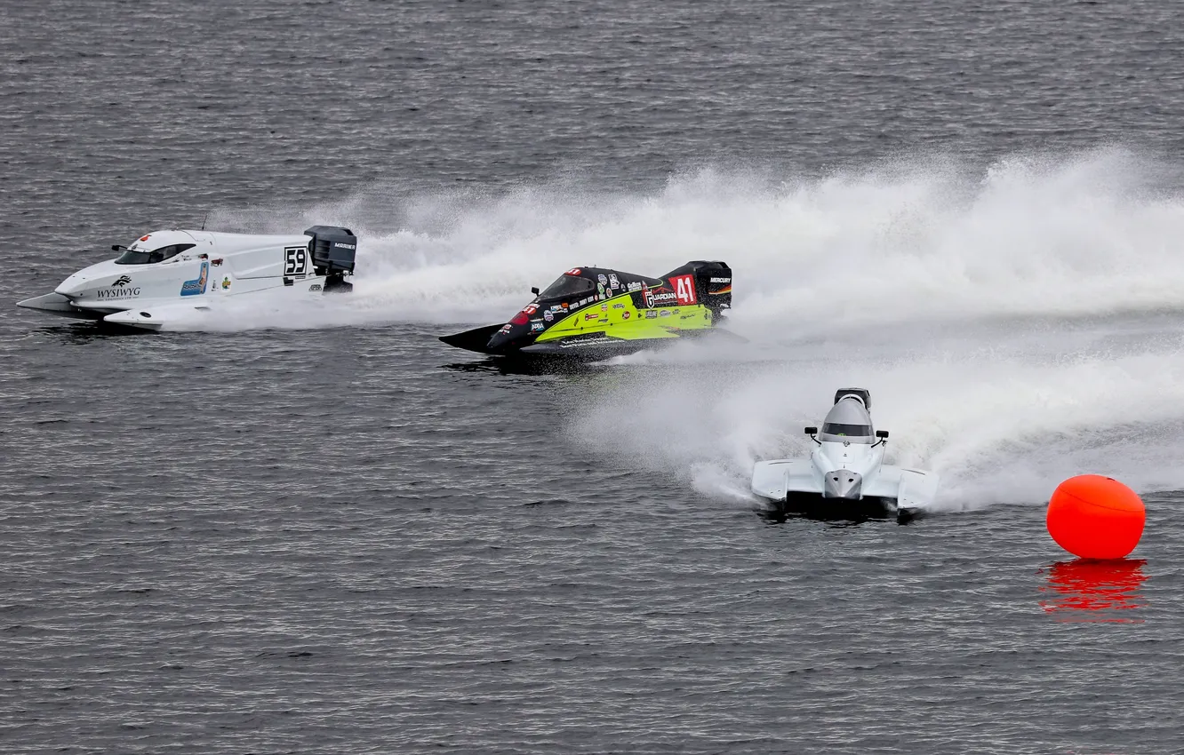 Photo wallpaper race, boat, speed