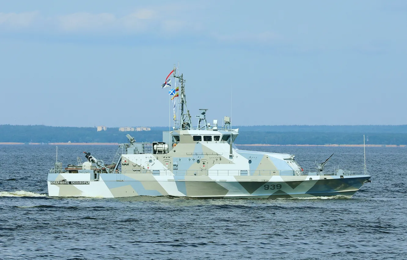 Photo wallpaper anti-sabotage boat, cipher Rook, Unarmeets of the White Sea