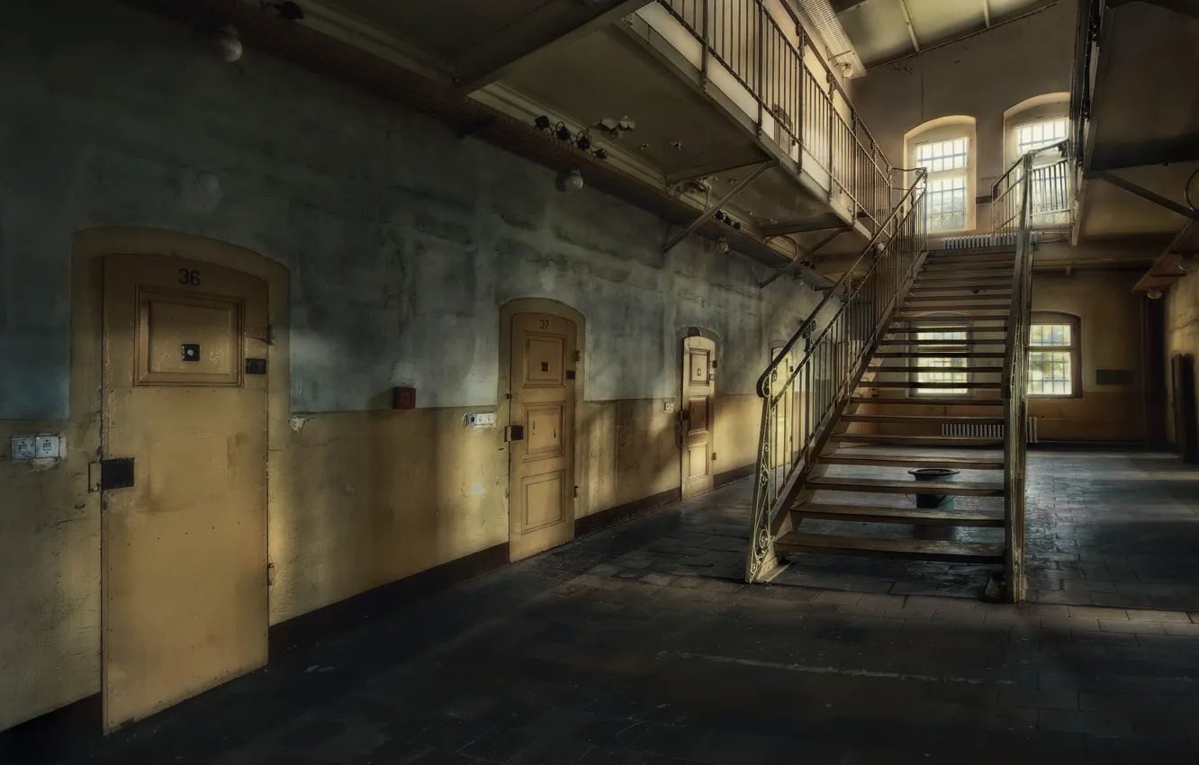 Photo wallpaper interior, camera, prison