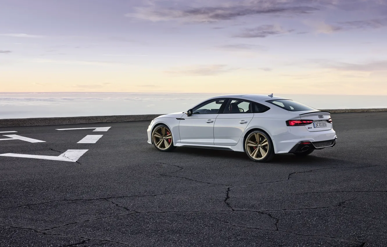 Photo wallpaper sunset, Audi, the evening, RS5, Sportback, RS 5, 2020