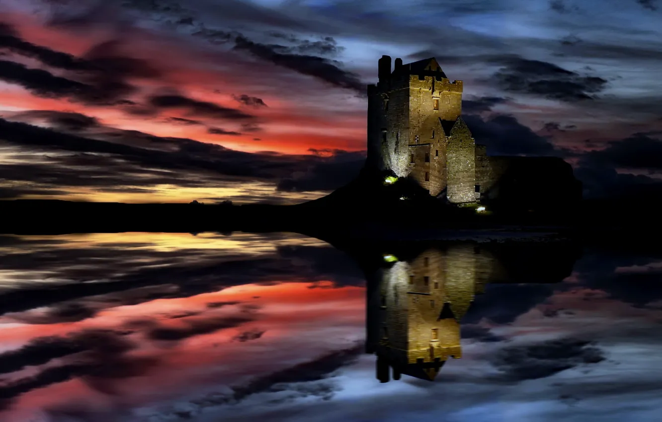 Photo wallpaper Ireland, Galway, Dunguaire, Dunguaire Castle