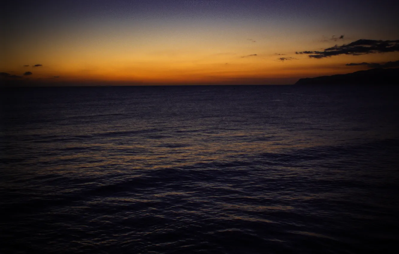 Photo wallpaper sea, the sky, sunrise, horizon, dobraatebe