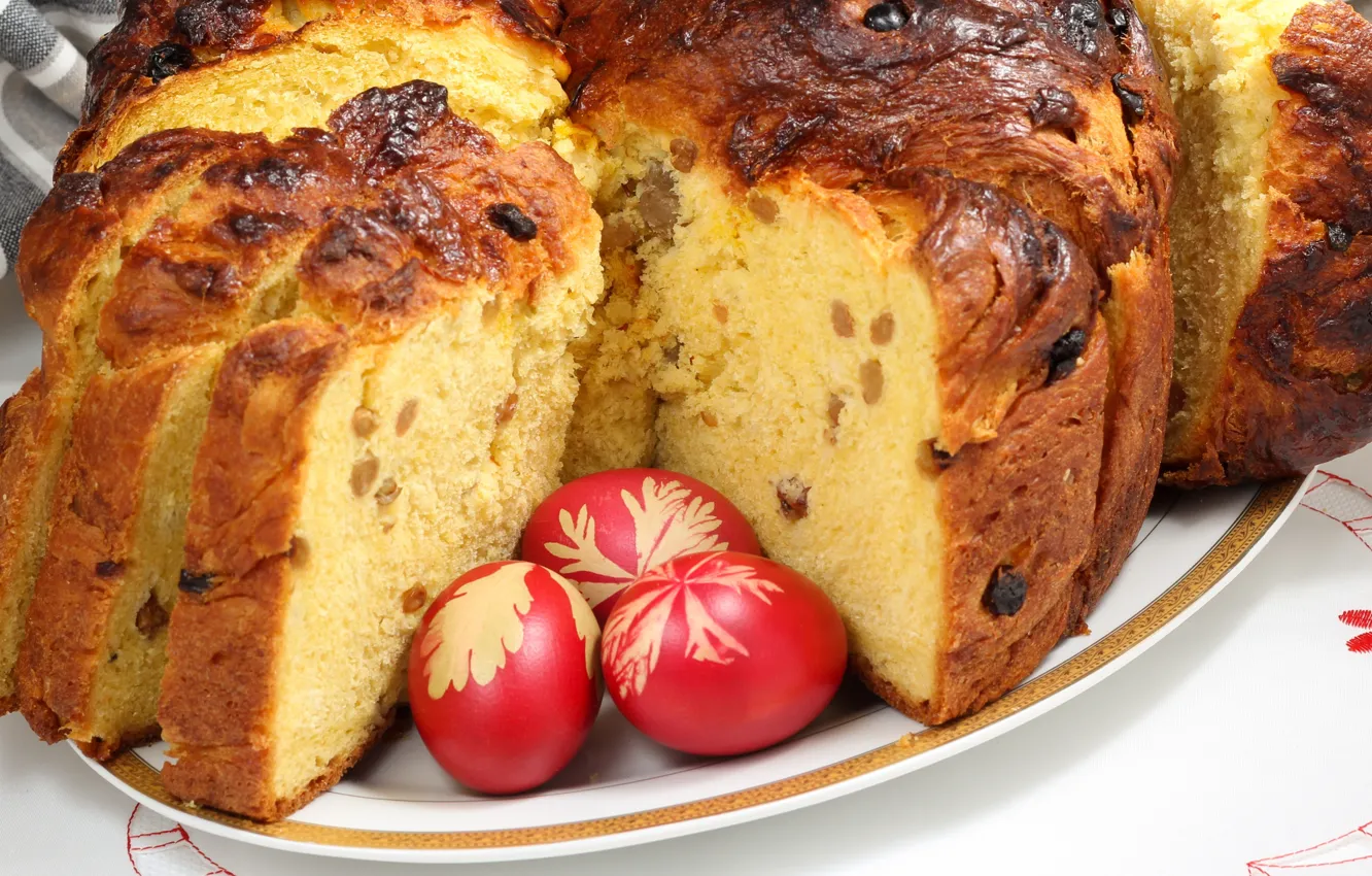 Photo wallpaper Easter, cake, cakes, eggs