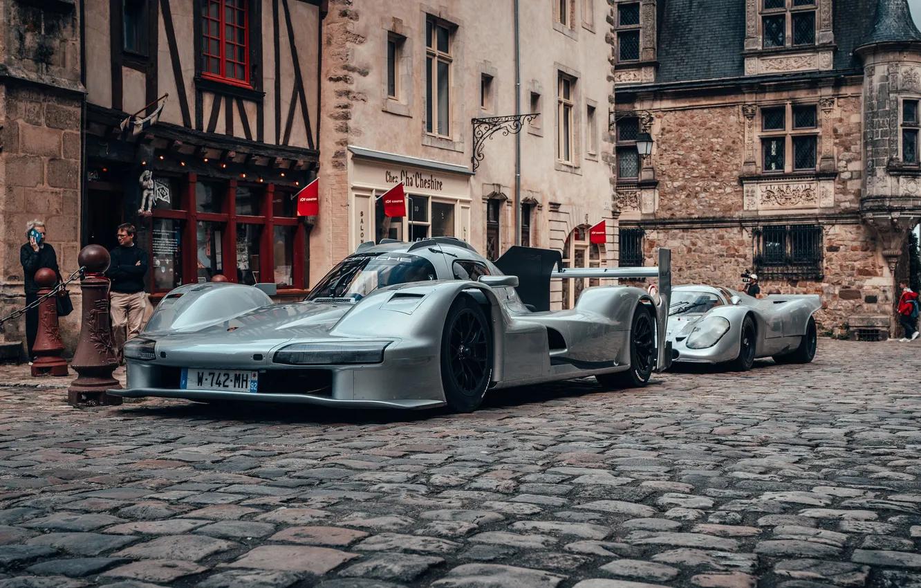 Photo wallpaper Porsche, gray, 963, RSP