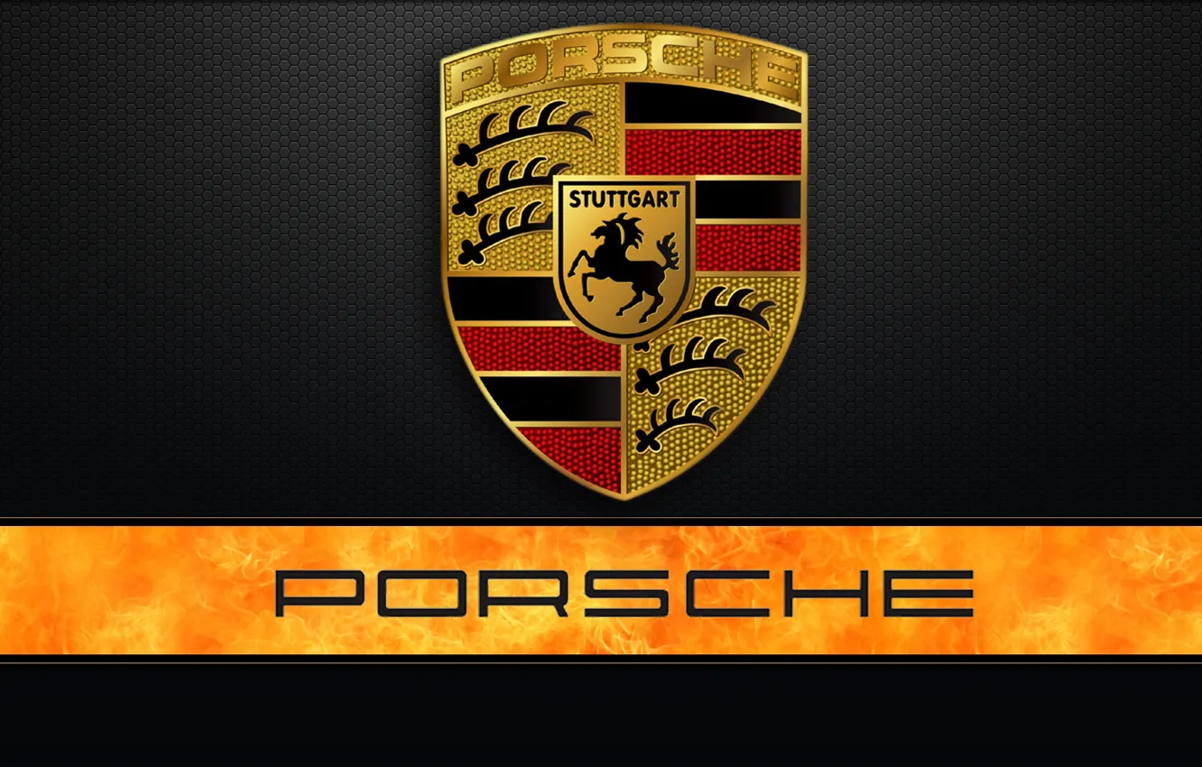 Photo wallpaper logo, logo, emblem, Porsche, Porshe, label, shield