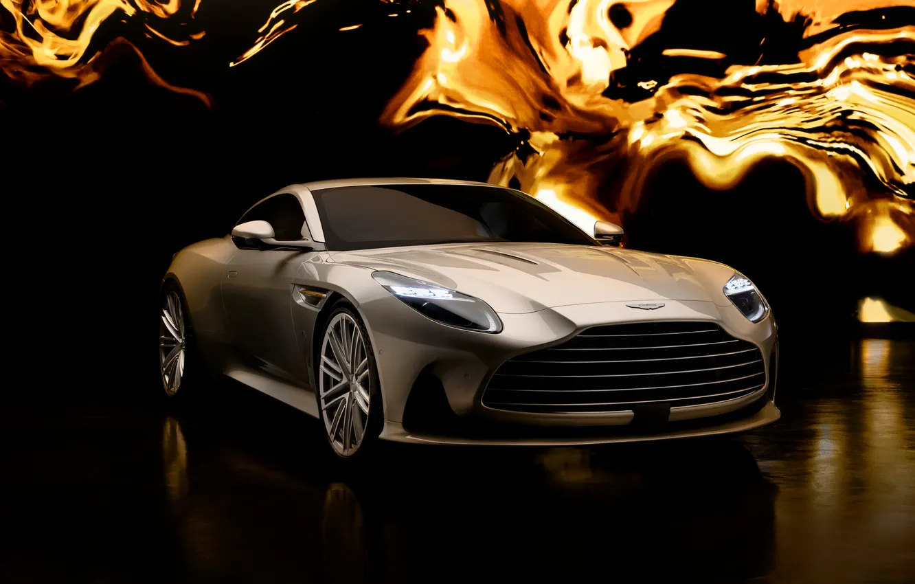 Photo wallpaper Aston Martin, James Bond, Twin Turbo, V8 Engine, celebrate, 2025, British Car, DB12