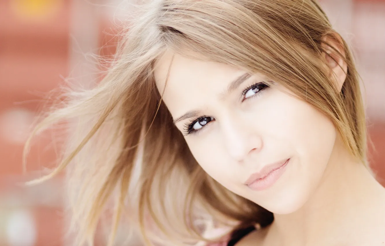 Photo wallpaper look, girl, portrait