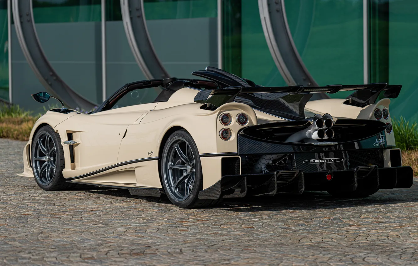 Photo wallpaper Roadster, Rear, Side View, Mercedes-AMG, Hyper Car, Pagani Imola, 2024, Italy Car