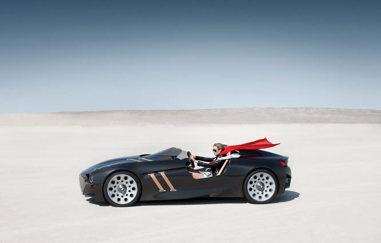 Photo wallpaper BMW, concept, blonde, case, carbon, sports car, convertible, drives