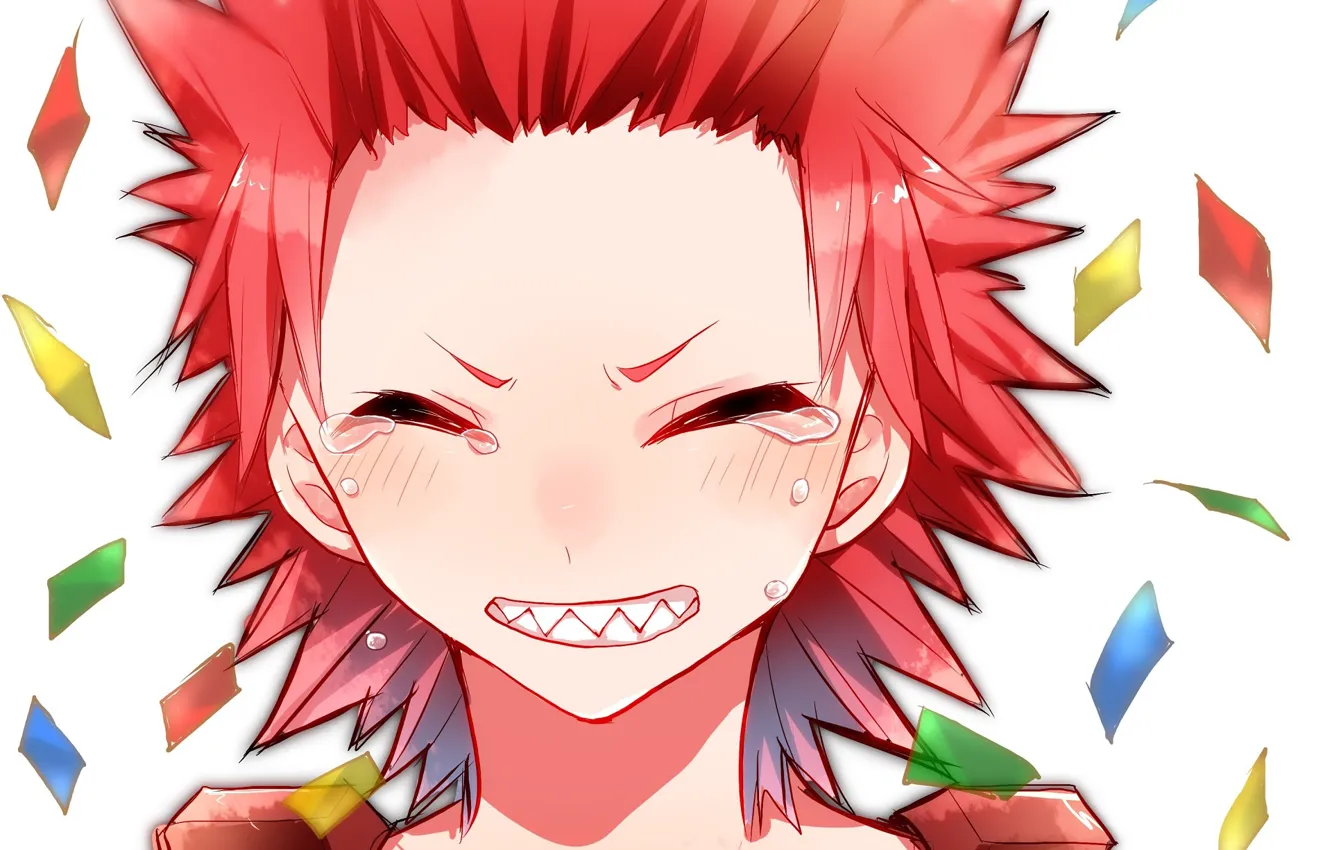 Photo wallpaper smile, fangs, guy, Boku no Hero Academy, My hero Academy
