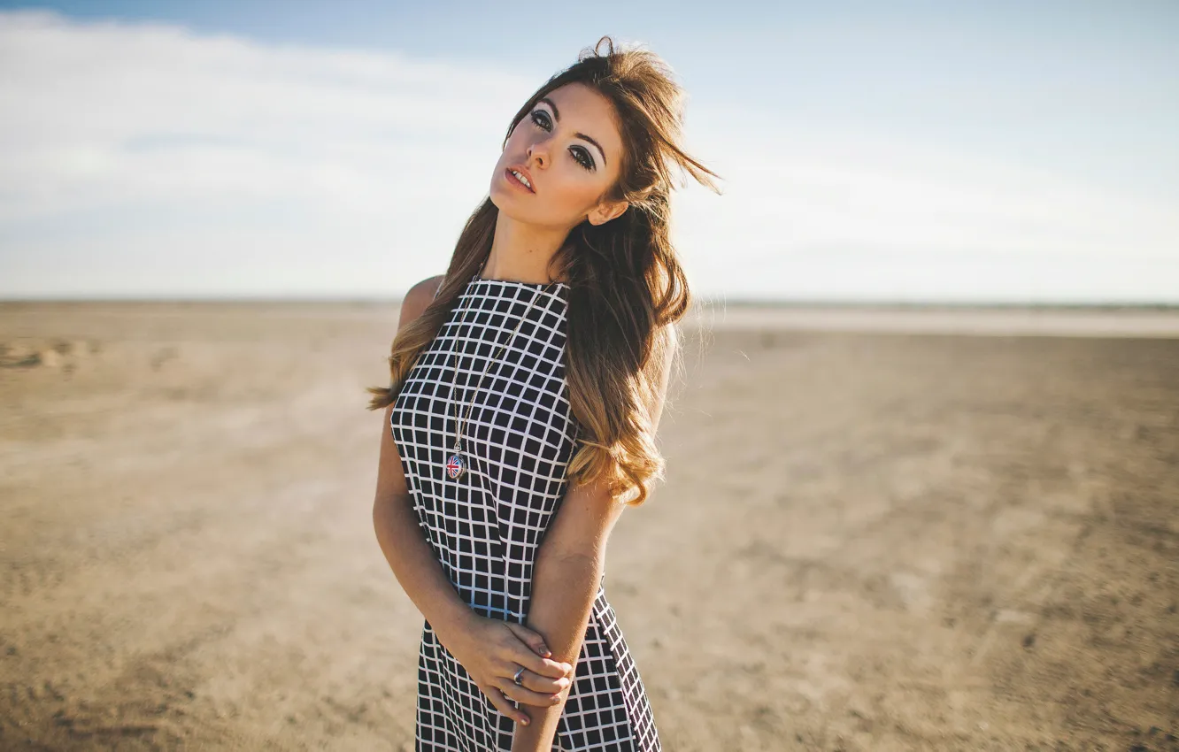 Photo wallpaper model, portrait, bokeh, Carmella Rose