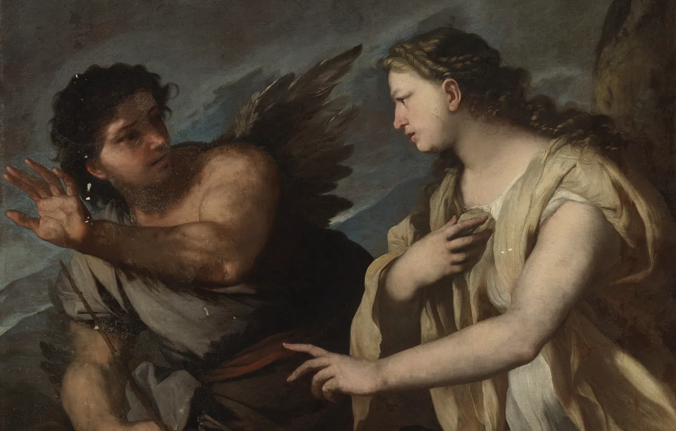 Photo wallpaper Luca Giordano, Italian painter, Italian painter, oil on canvas, Rush and Kirk, Luca FA-Presto, Luke …