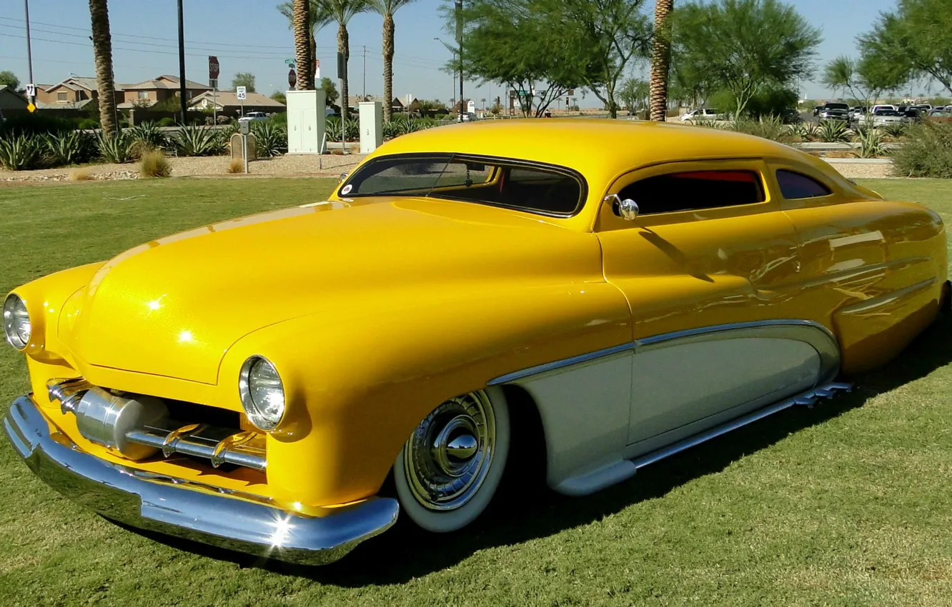 Photo wallpaper yellow, custom, Mercury