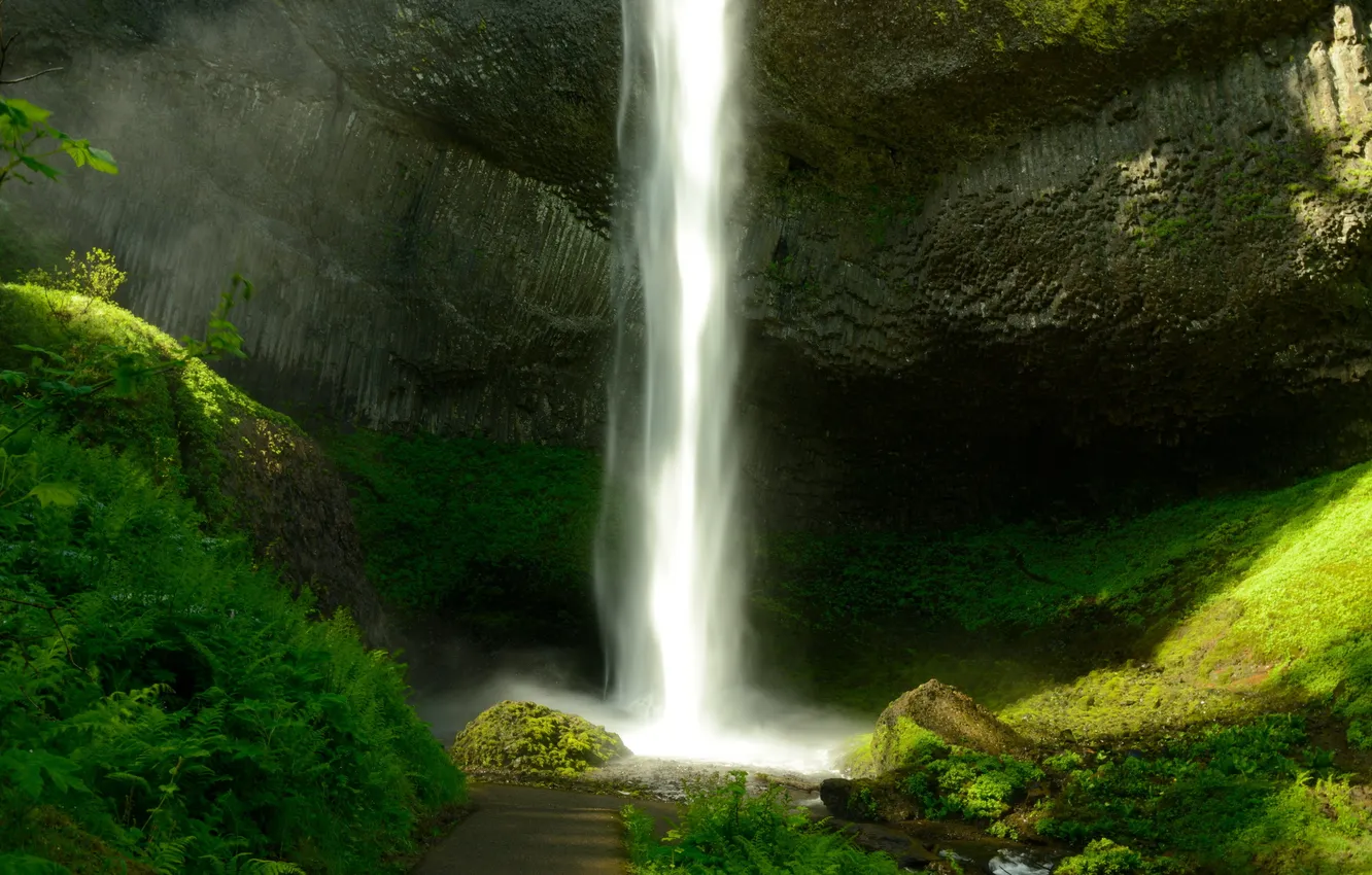Photo wallpaper waterfall, United States, Oregon, Corbett