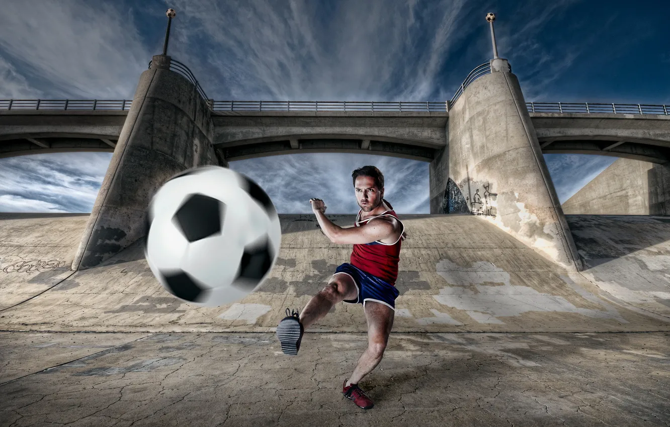 Photo wallpaper football, sport, the ball