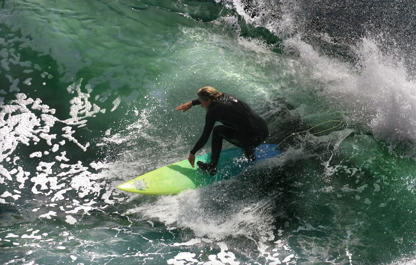 Photo wallpaper sea, wave, water, surfing