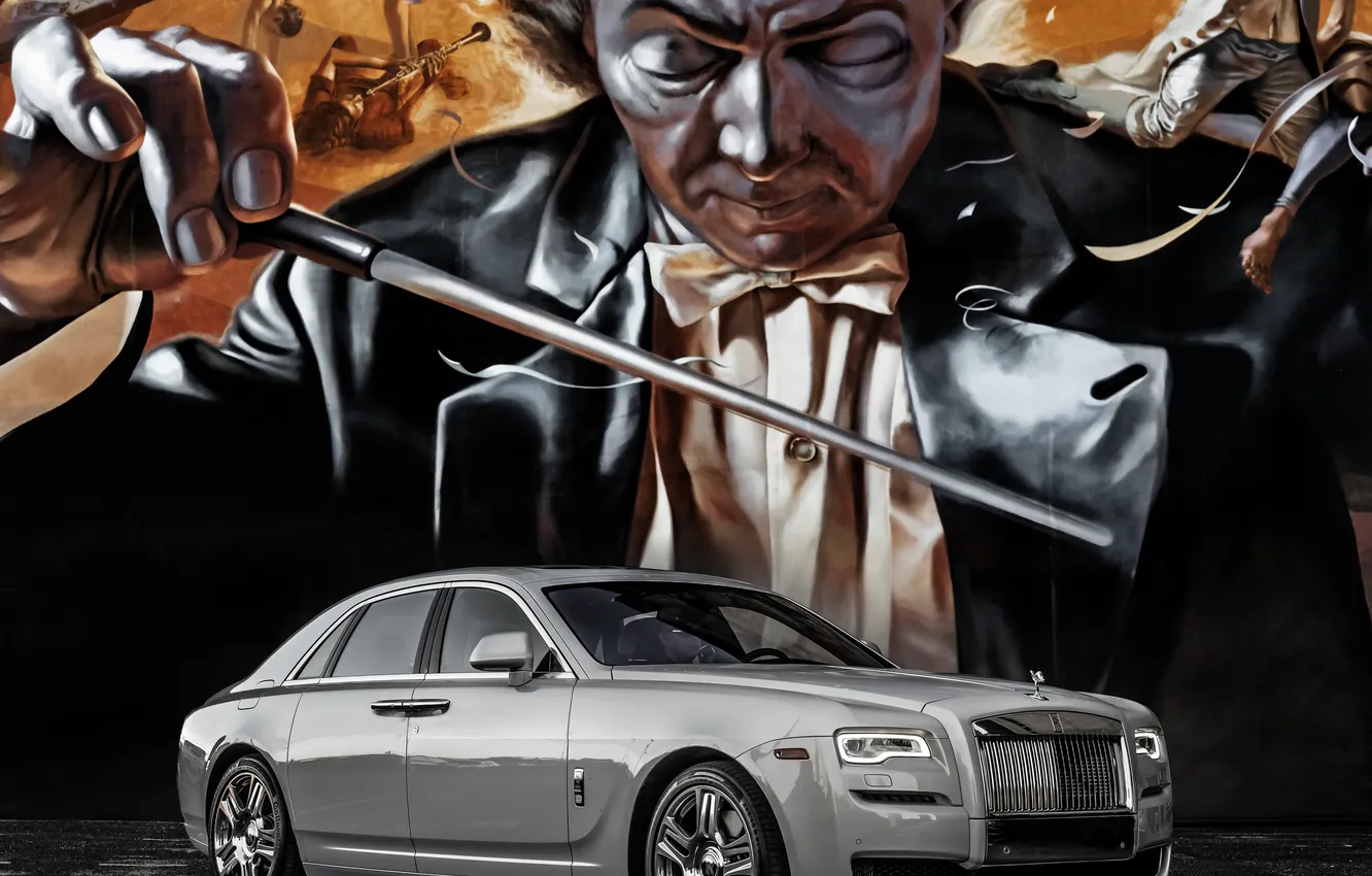 Photo wallpaper Rolls-Royce, Ghost, GOST, rolls-Royce