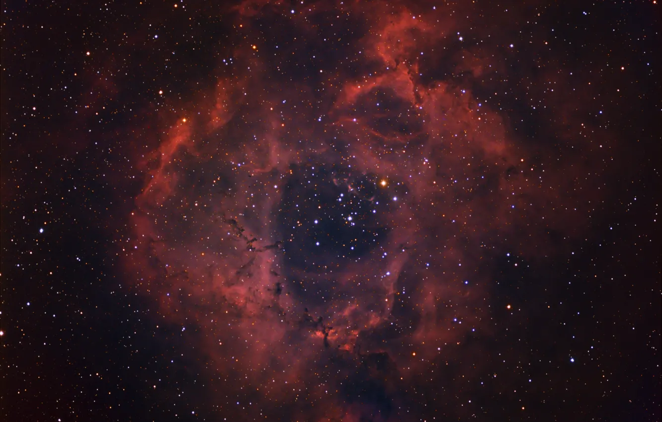 Photo wallpaper space, stars, Rosette Nebula