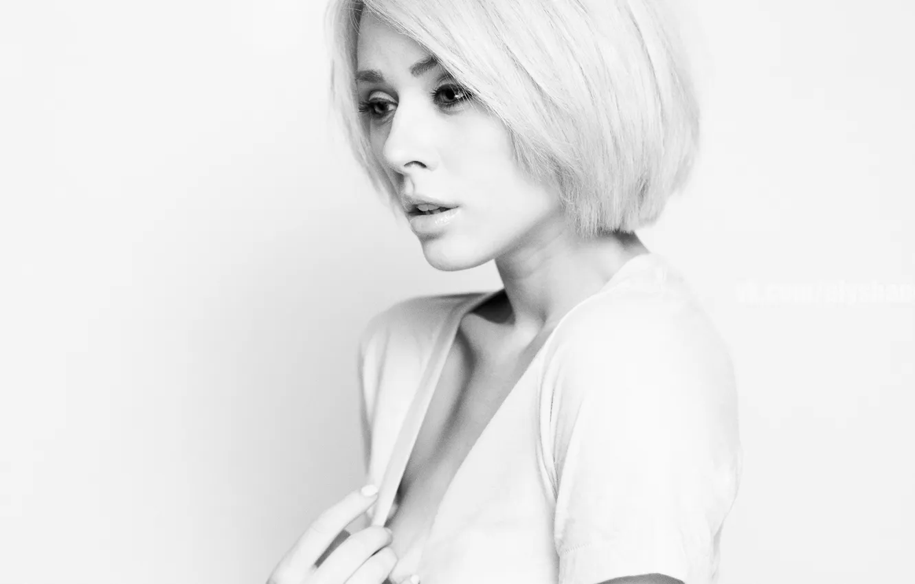 Photo wallpaper white, background, blonde, Alysha Nett