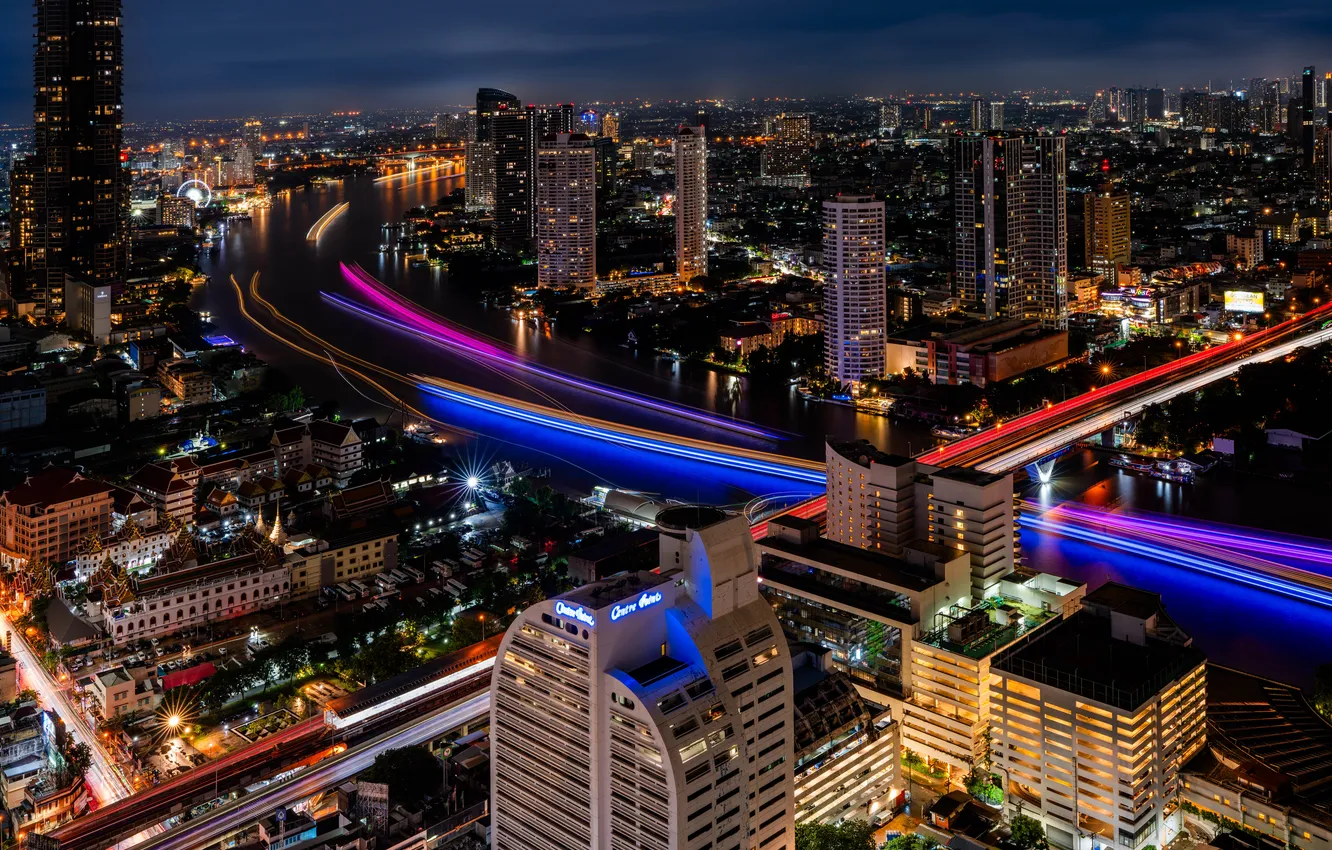 Photo wallpaper city, Thailand, Bangkok