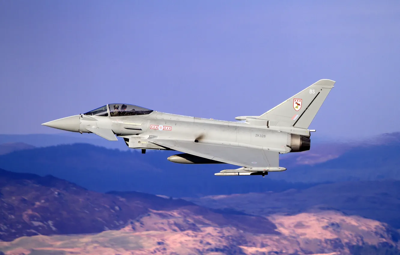 Photo wallpaper flight, fighter, pilot, multipurpose, Eurofighter Typhoon