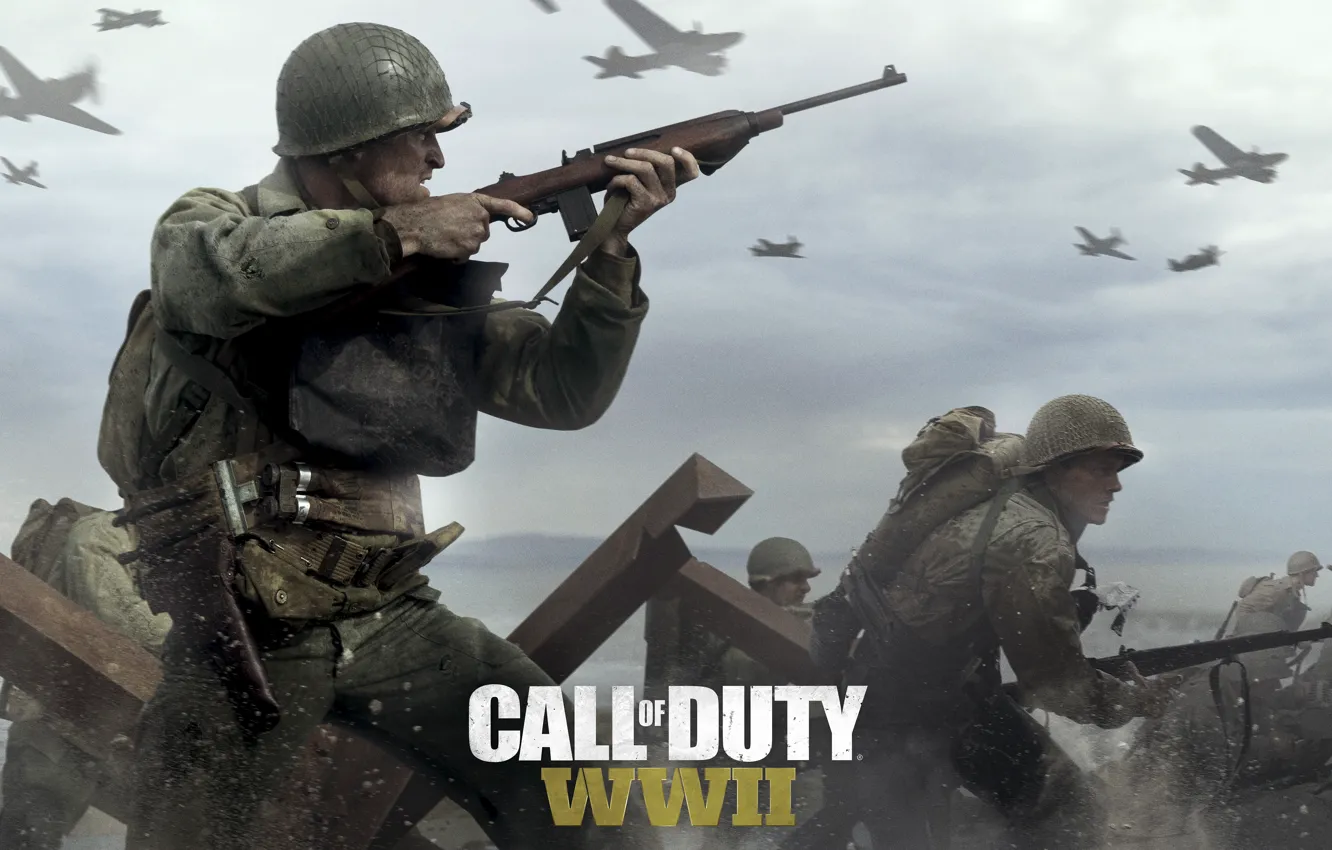 Photo wallpaper Game, Activision, Call of Duty: WWII, TheVideoGamegallery.com