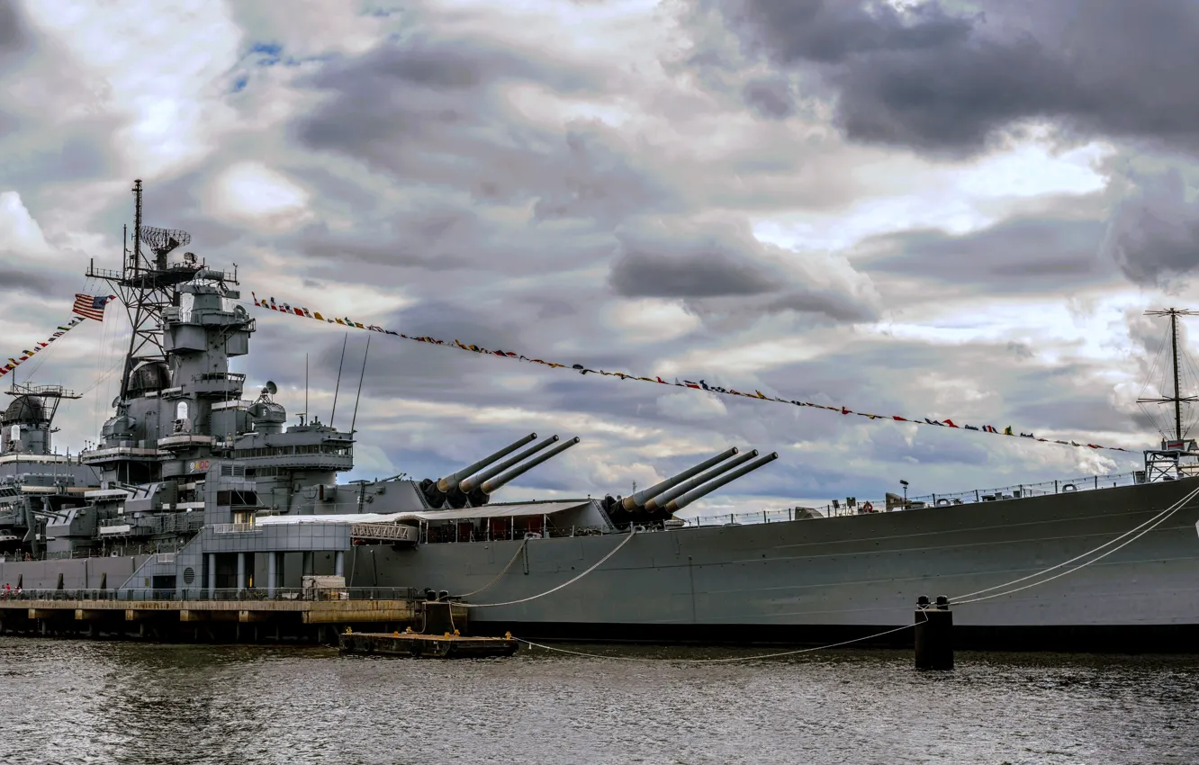 Photo wallpaper Museum, battleship, USS New Jersey