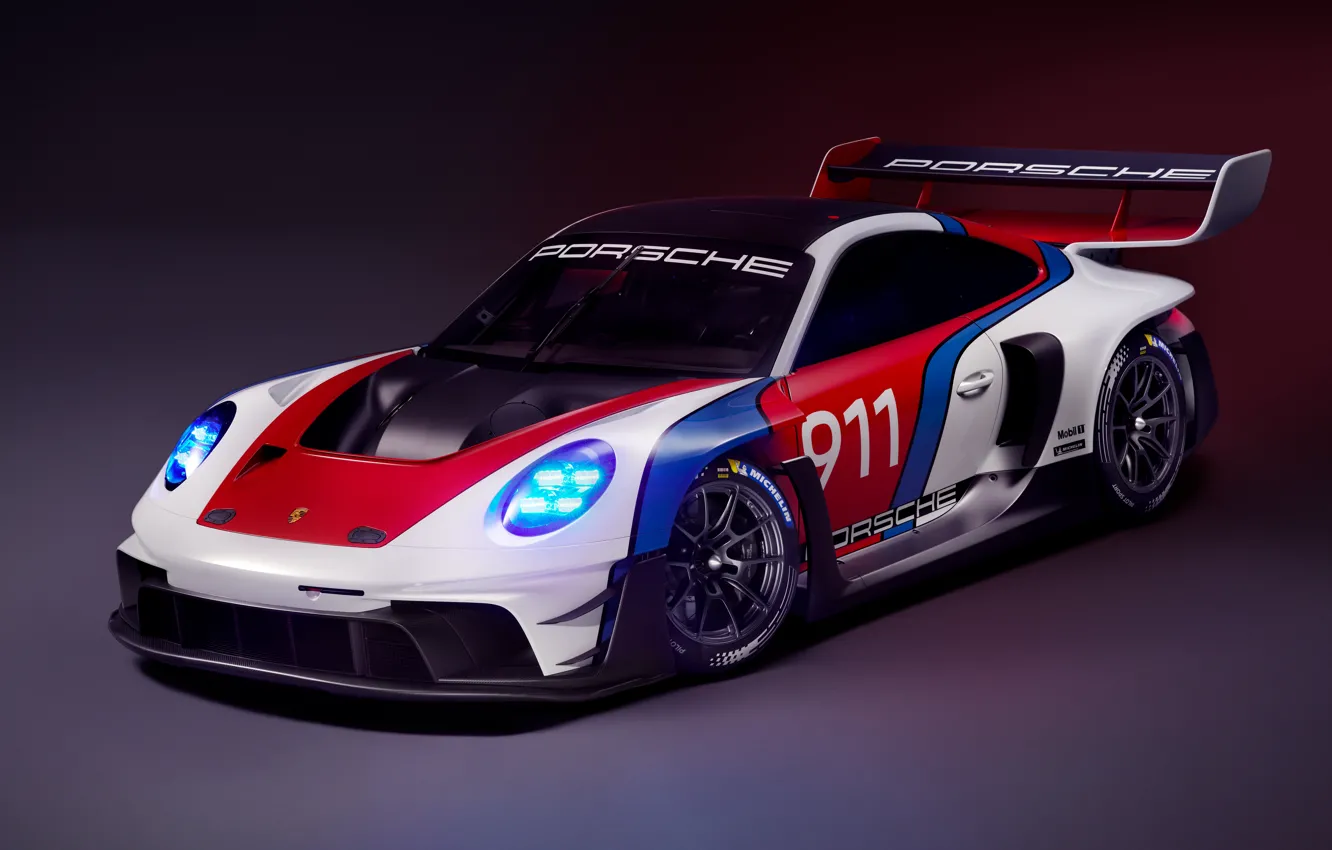 Photo wallpaper 911, Porsche, track car, Porsche 911 GT3 R racing