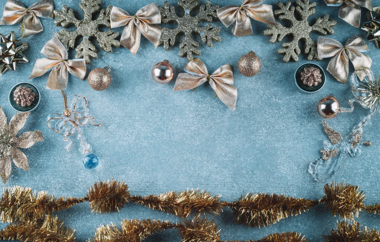 Photo wallpaper decoration, balls, new year, Christmas, Christmas, balls, New Year, decoration