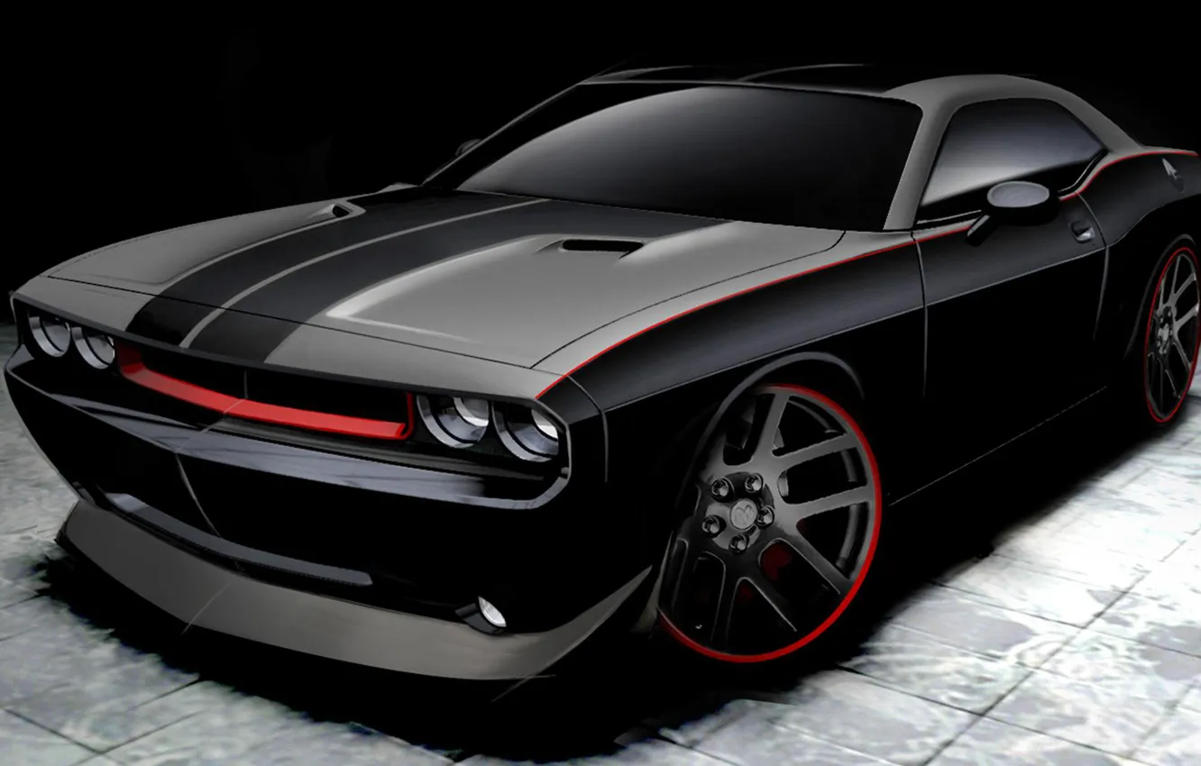 Photo wallpaper Dodge, Challenger, Dodge, Challenger