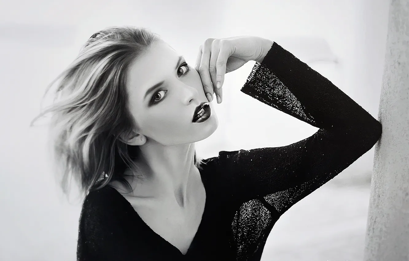 Photo wallpaper look, pose, model, blonde, Jane