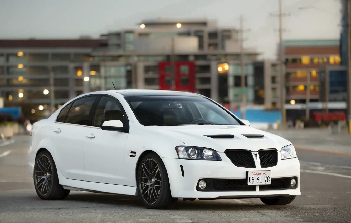 Photo wallpaper Black, Pontiac, White, Wheels