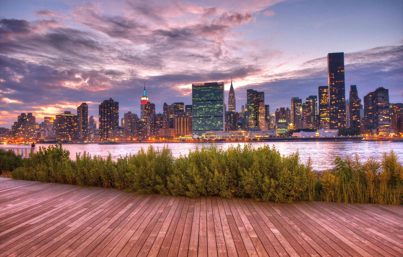 Photo wallpaper the city, skyscrapers, USA, USA, America, New York, New York City, Empire State Building