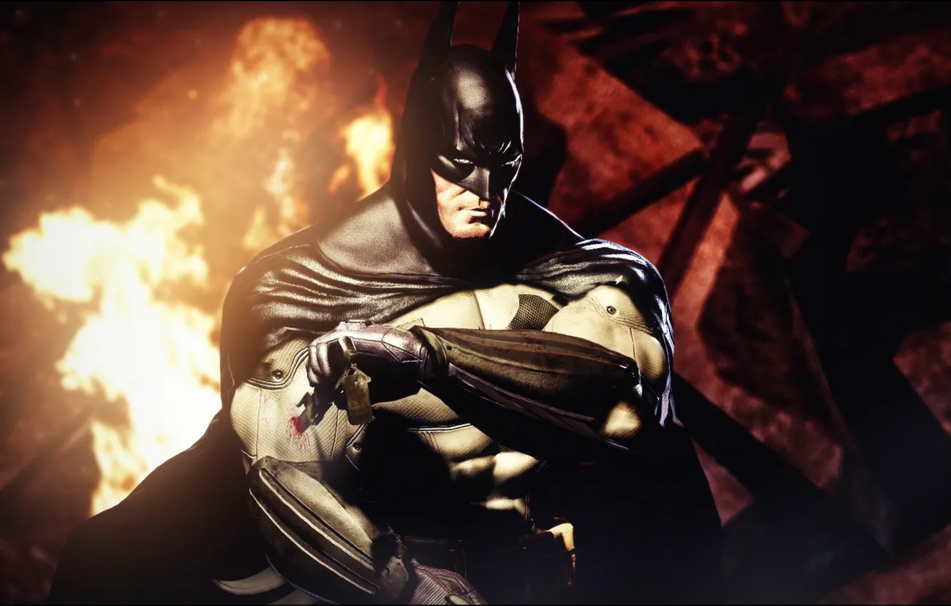 Photo wallpaper Batman, art, Batman Arkham City