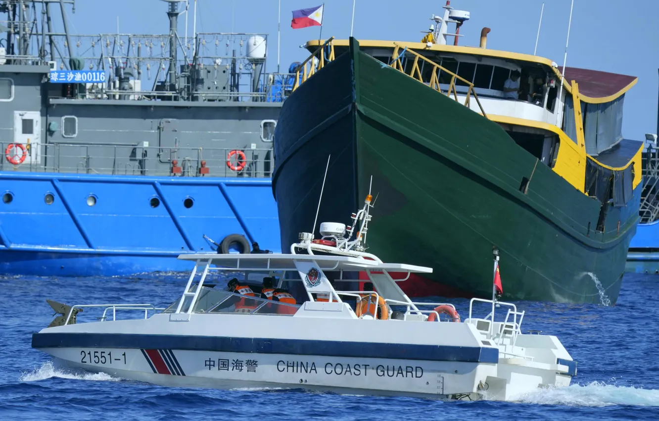 Photo wallpaper boat, patrol, China Coast Guard