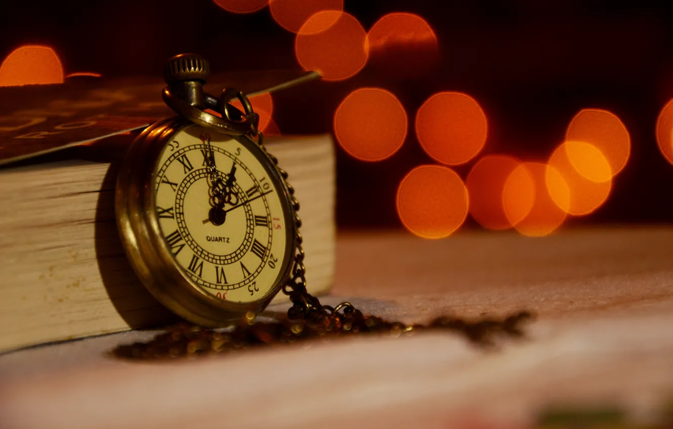 Photo wallpaper watch, book, accessory