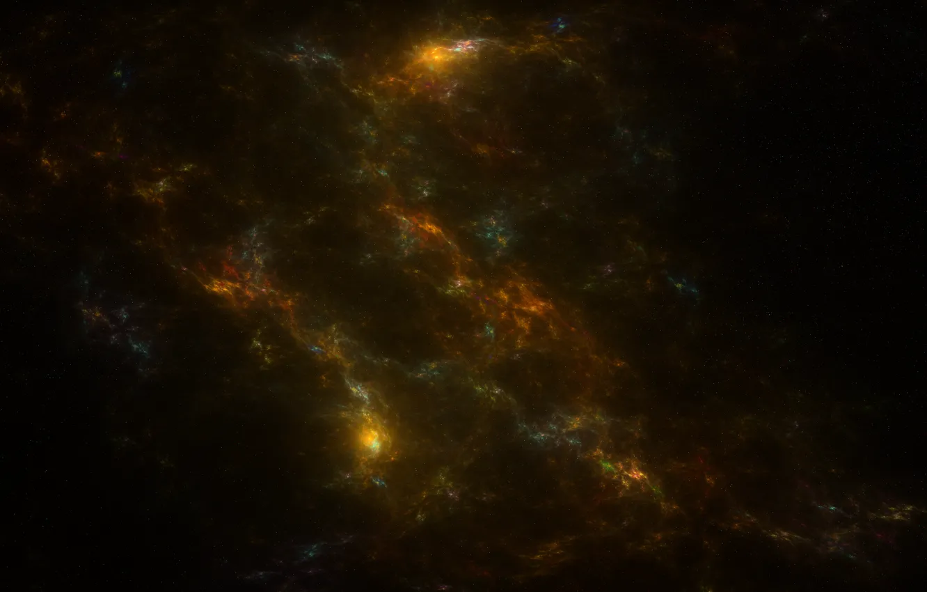 Photo wallpaper space, nebula, pattern, glow, point, art, cloud, colored lights