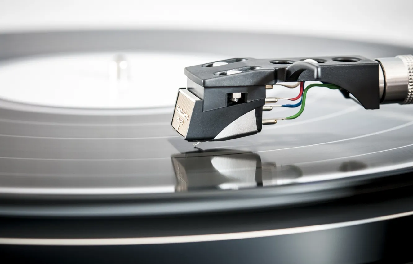 Photo wallpaper Music, player, needle, vinyl player, vinyl disk