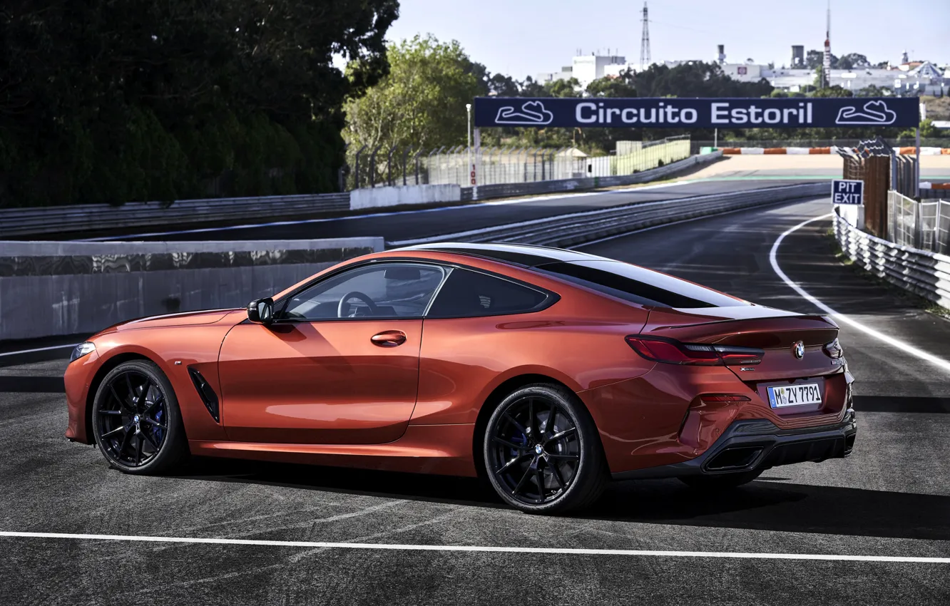 Photo wallpaper coupe, BMW, Coupe, 2018, 8-Series, dark orange, M850i xDrive, Eight