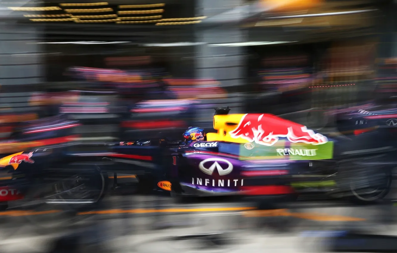 Photo wallpaper car, Infiniti, Renault, Red Bull, Vettel, champion, Australia