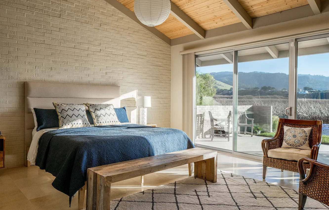 Photo wallpaper bed, window, bedroom