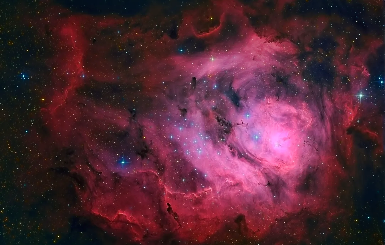 Photo wallpaper Laguna, Nebula, in the constellation Sagittarius, interstellar cloud