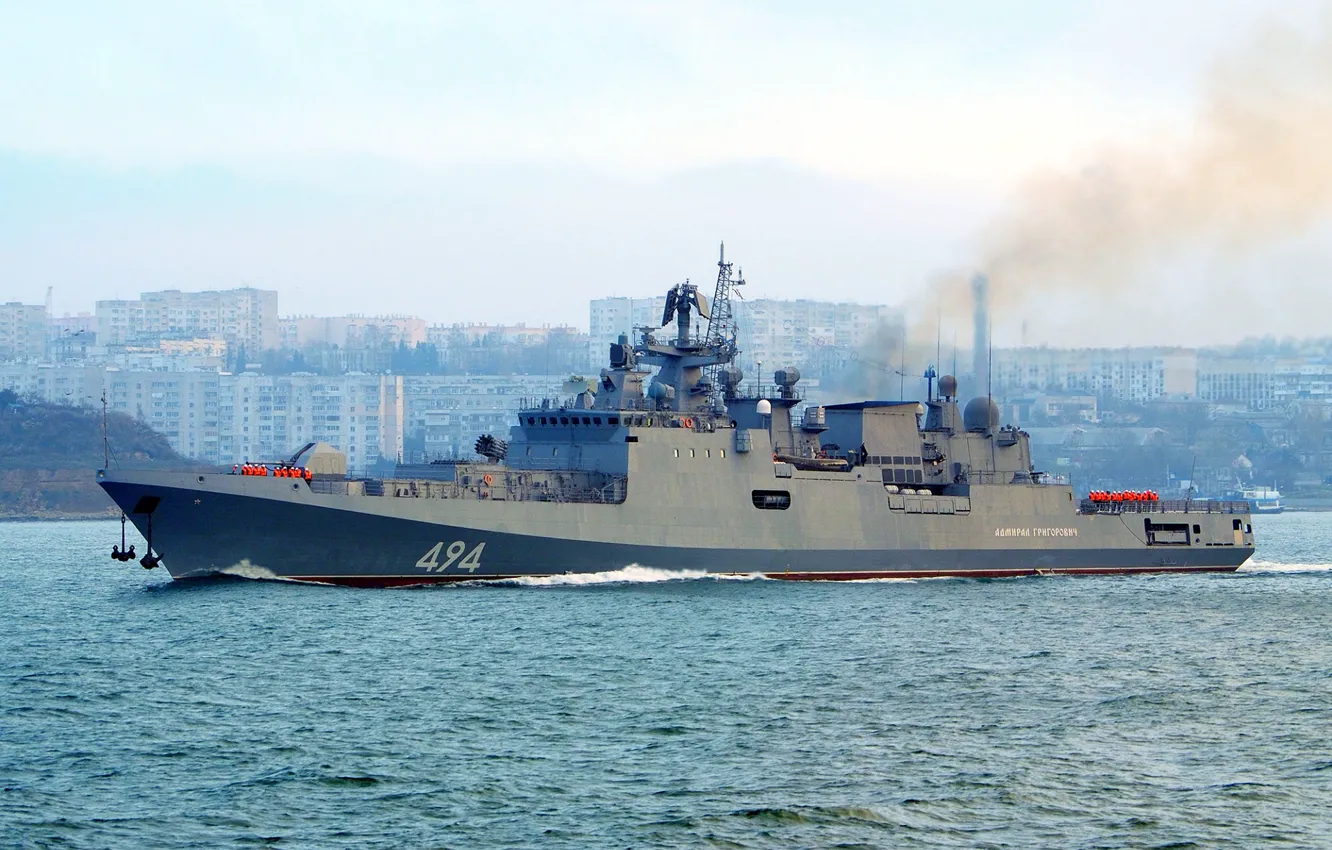 Photo wallpaper frigate, Sevastopol, Admiral Grigorovich