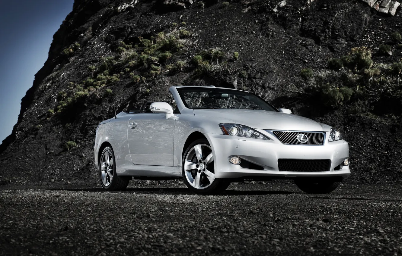 Photo wallpaper auto, mountains, Wallpaper, Lexus, convertible, IS350, Convertible
