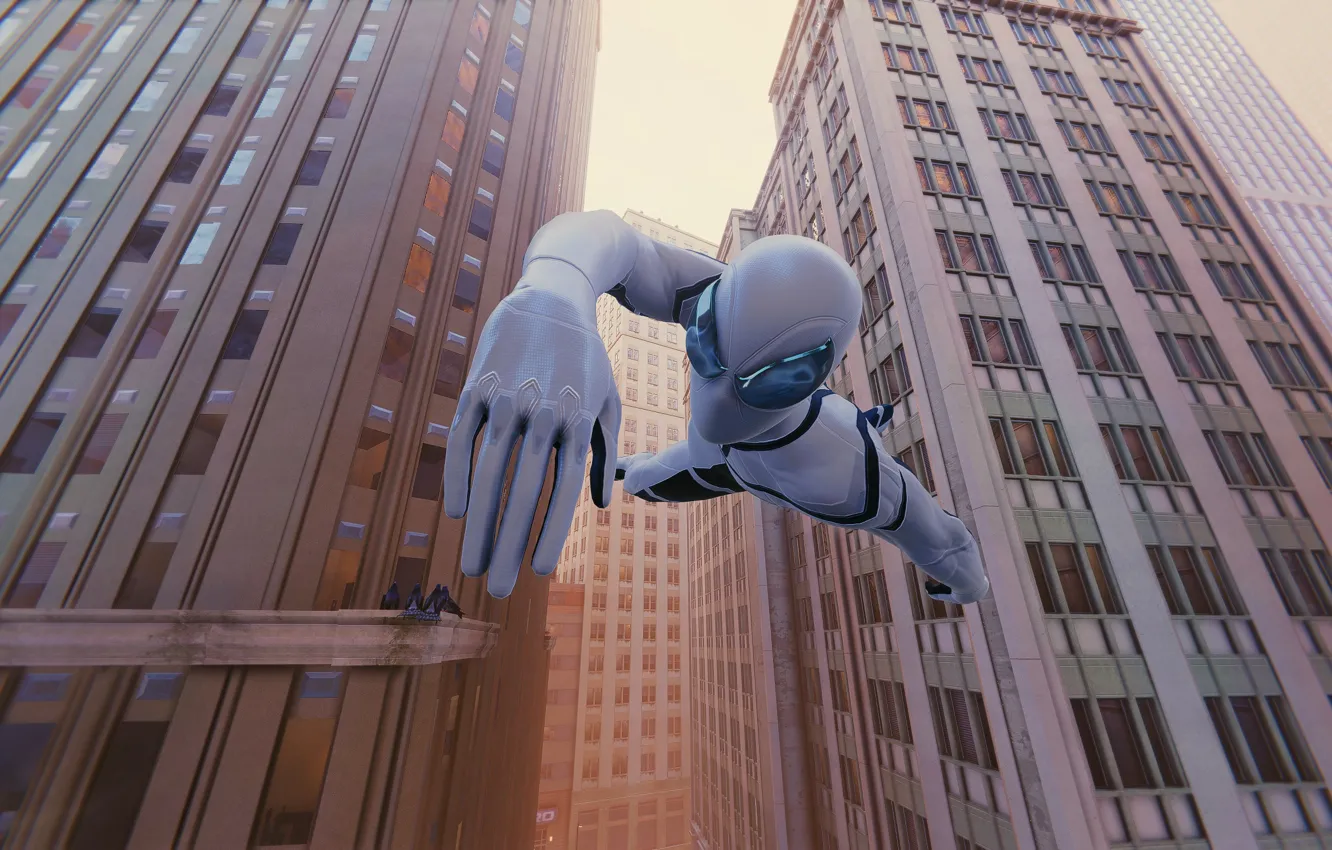 Photo wallpaper white, Marvel, spider-man, Spider Man, Marvel